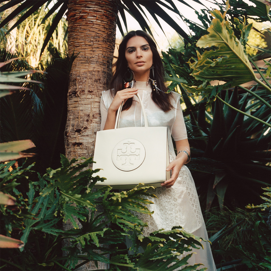 Immerse yourself in the new Tory Burch Ella Tote