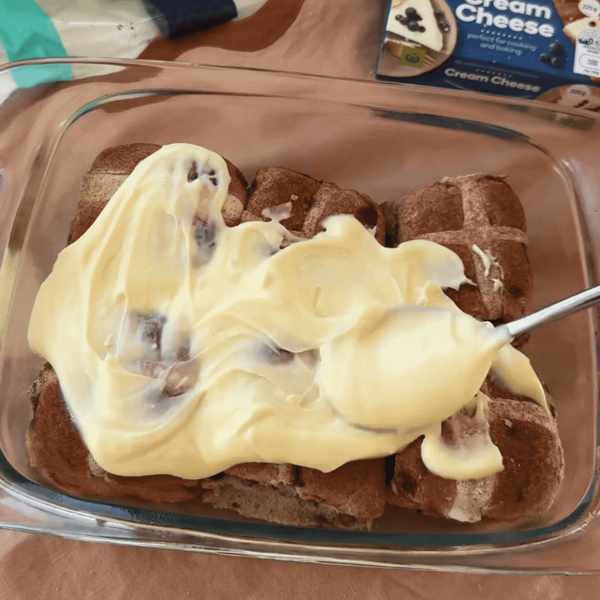 Cinnabon Hot Cross Bun 