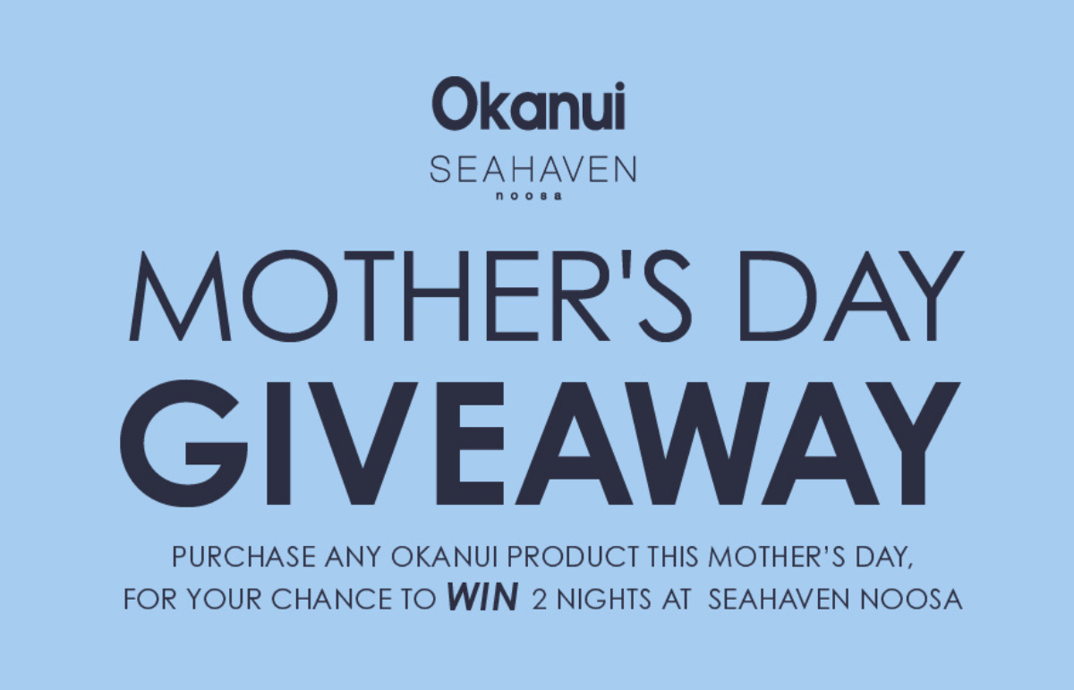Purchase any Okanui product between April 10th & May 12th, and you could WIN a luxurious 2-night stay in a stunning 2 Bedroom Beachfront apartment at Seahaven Noosa worth $1560! 💕 
