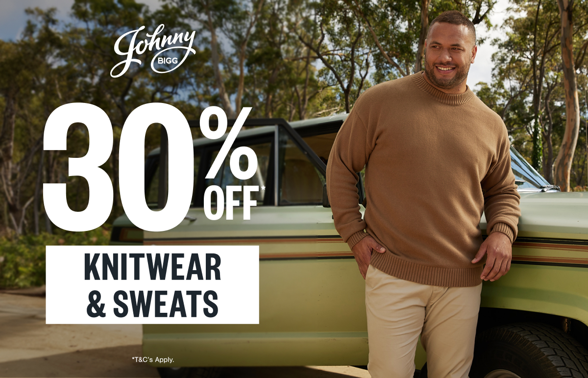 Get ready for winter with our special 30% OFF Knitwear, Sweats & Long Sleeve Tops Promotion! 